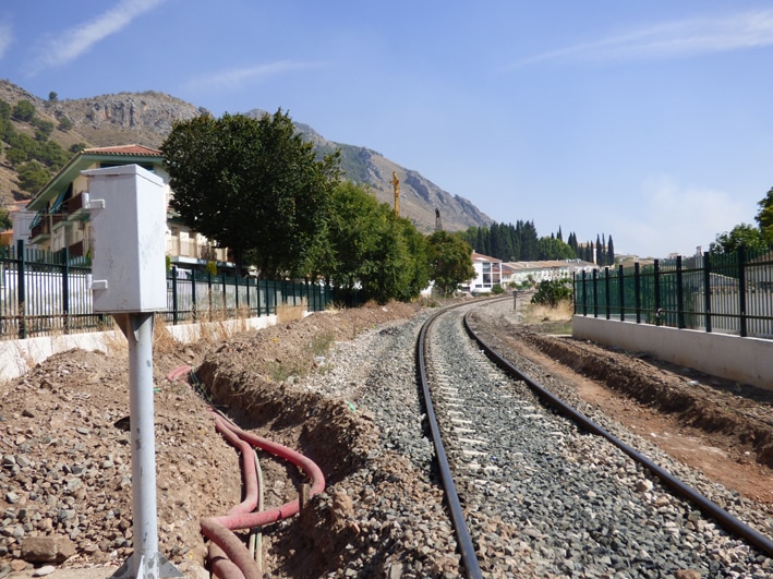 Las Obras Para La Adaptación De La Vía Van Avanzando Por El Tramo De Loja.