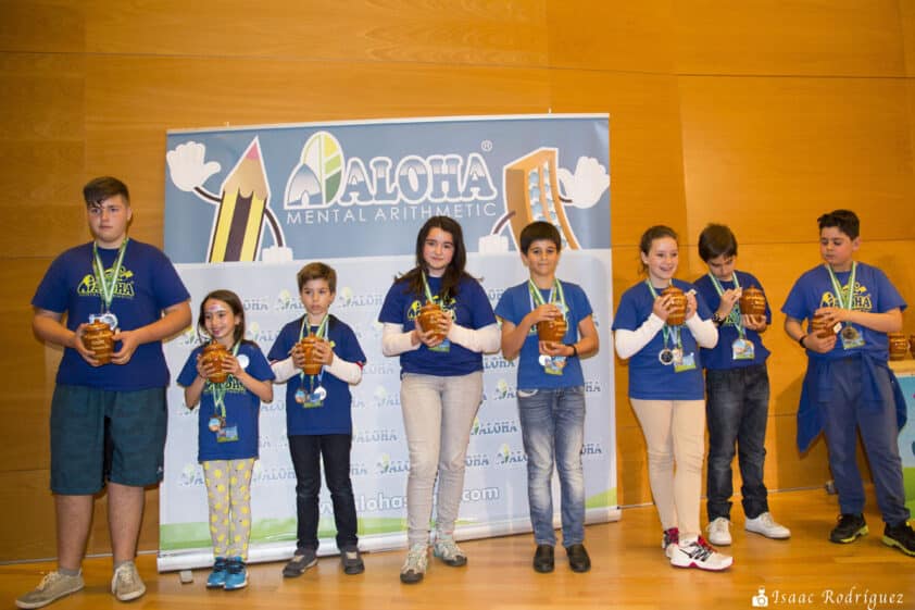 Escolares Ganadores Del Campeonato De Cálculo Mediante El Uso Del ábaco.