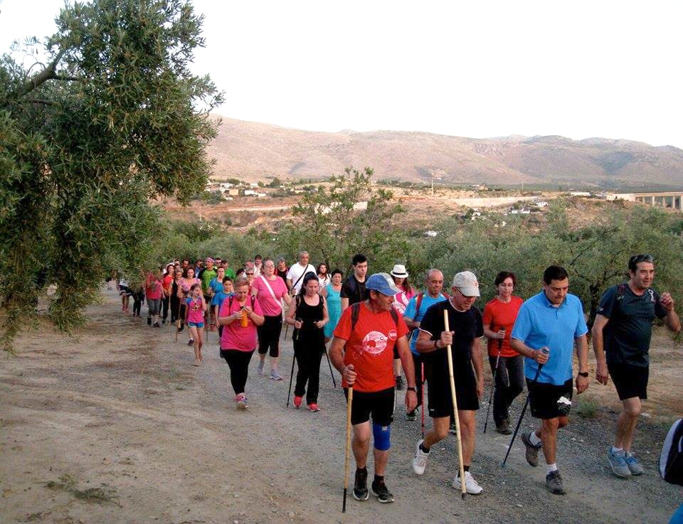 Un Momento De La Actividad, Que Reunió A Unos 135 Senderistas.