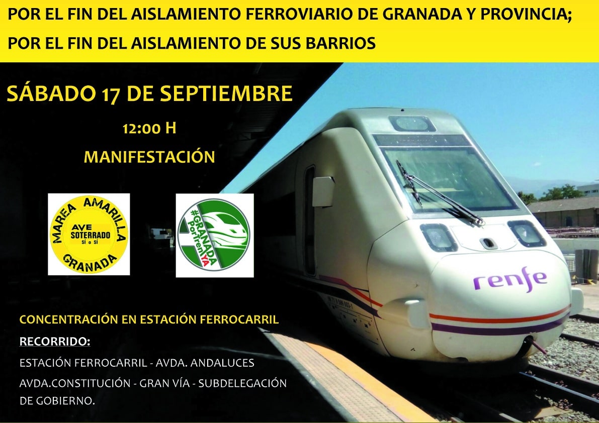 La Manifestación Tendrá Lugar Desde La Estación De Tren De Granada Hasta La Subdelegación Del Gobier