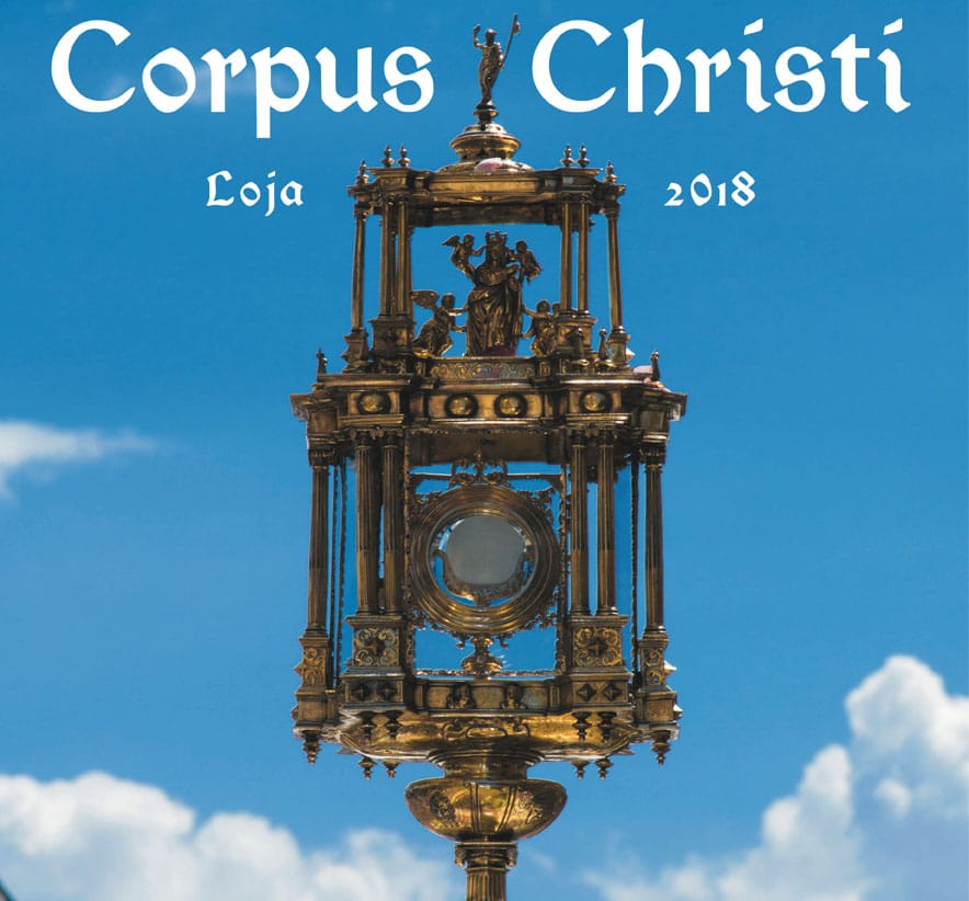 Cartel Anunciador De La Procesión Del Corpus Christi.