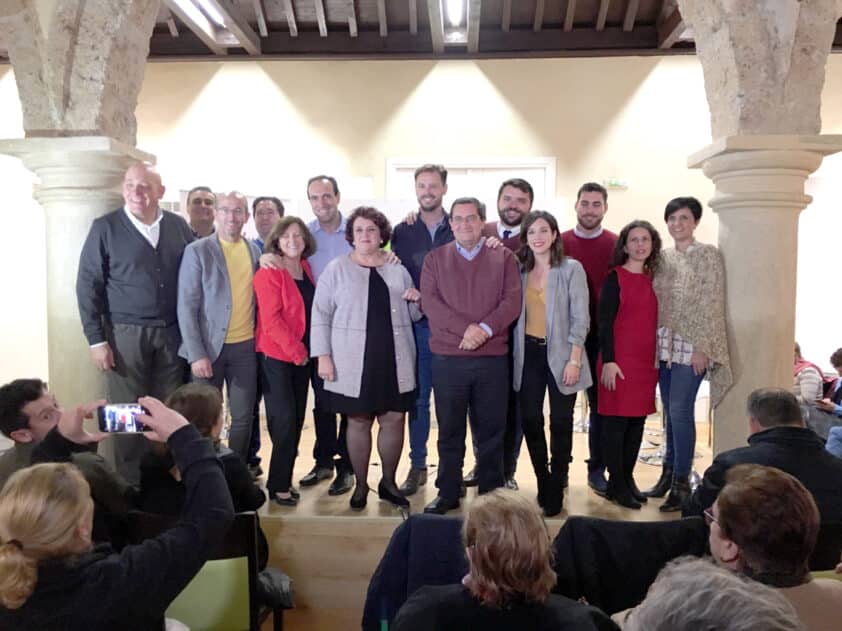 Miembros De La Candidatura Socialista Durante La Presentación En El Pósito. A. M.
