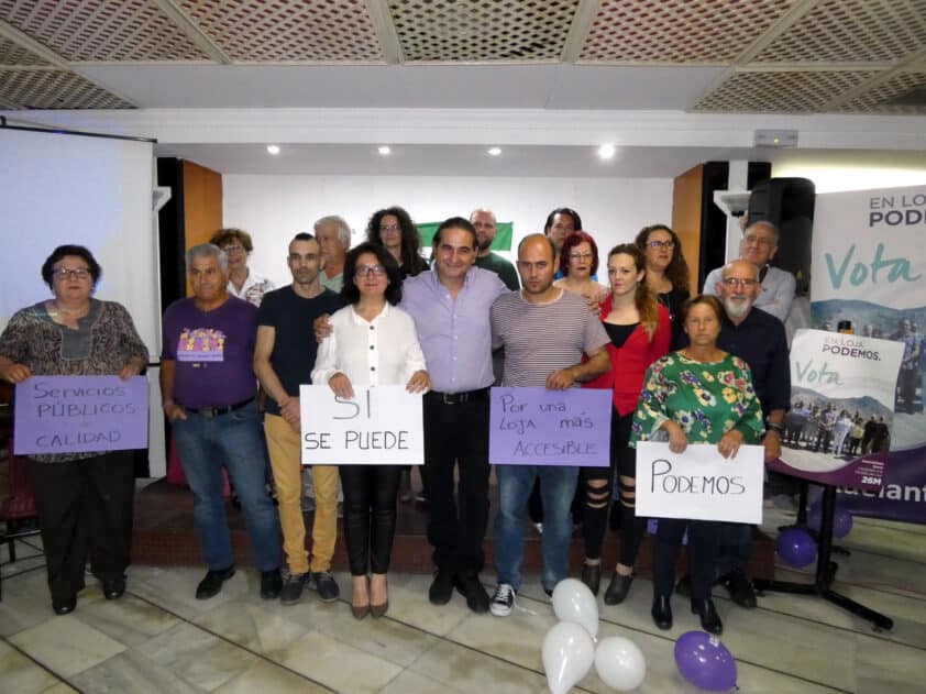 Miembros De La Candidatura De Podemos Durante Su Presentación. Foto: Paco Castillo