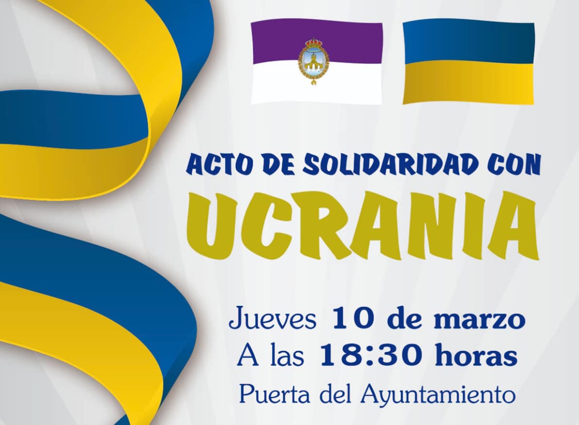 Anuncio Del Acto De Solidaridad Con Ucrania. Foto: El Corto