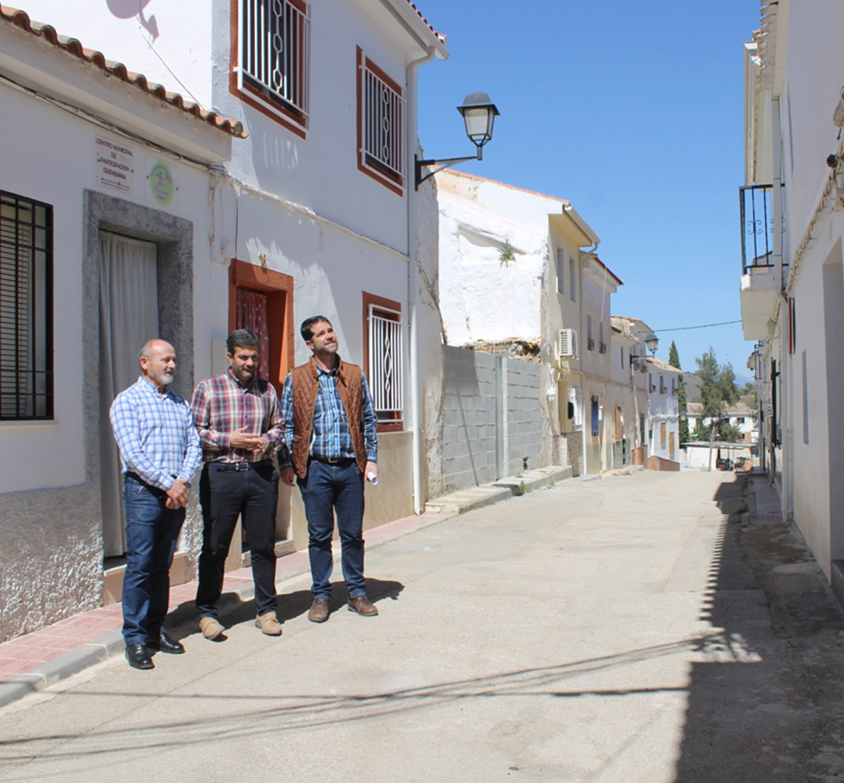 Aguilera, Camacho Y Ordoñez, En Una De Las Vías En Las Que Se Actuará. Foto: C. M.