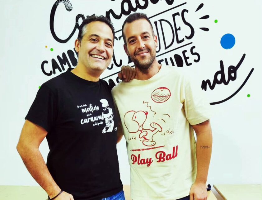 Juan Francisco Cañadas 'capelo', Junto Al Anterior Presidente Antonio M. Cáceres. Foto: Cedida