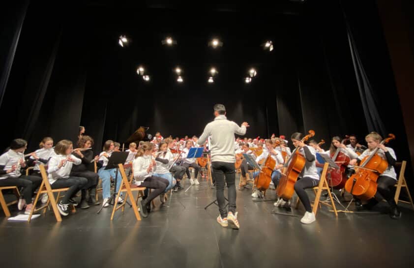 Actuación Final Conjunta De La Orquesta Y Coro Del Conservatorio. Foto: A. Matas
