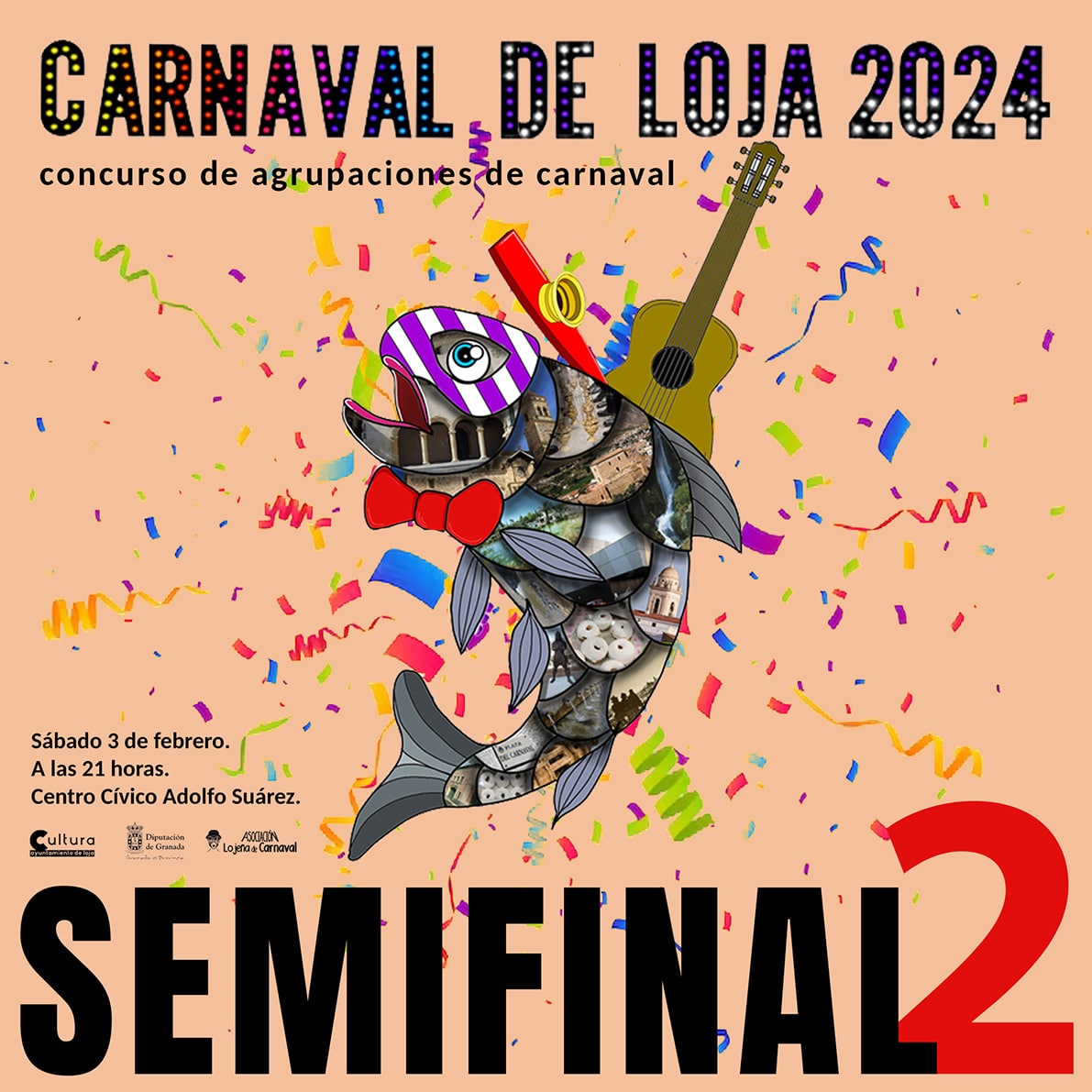 Cartel De La Segunda Semifinal Del Certamen De Agrupaciones. Foto: Corto