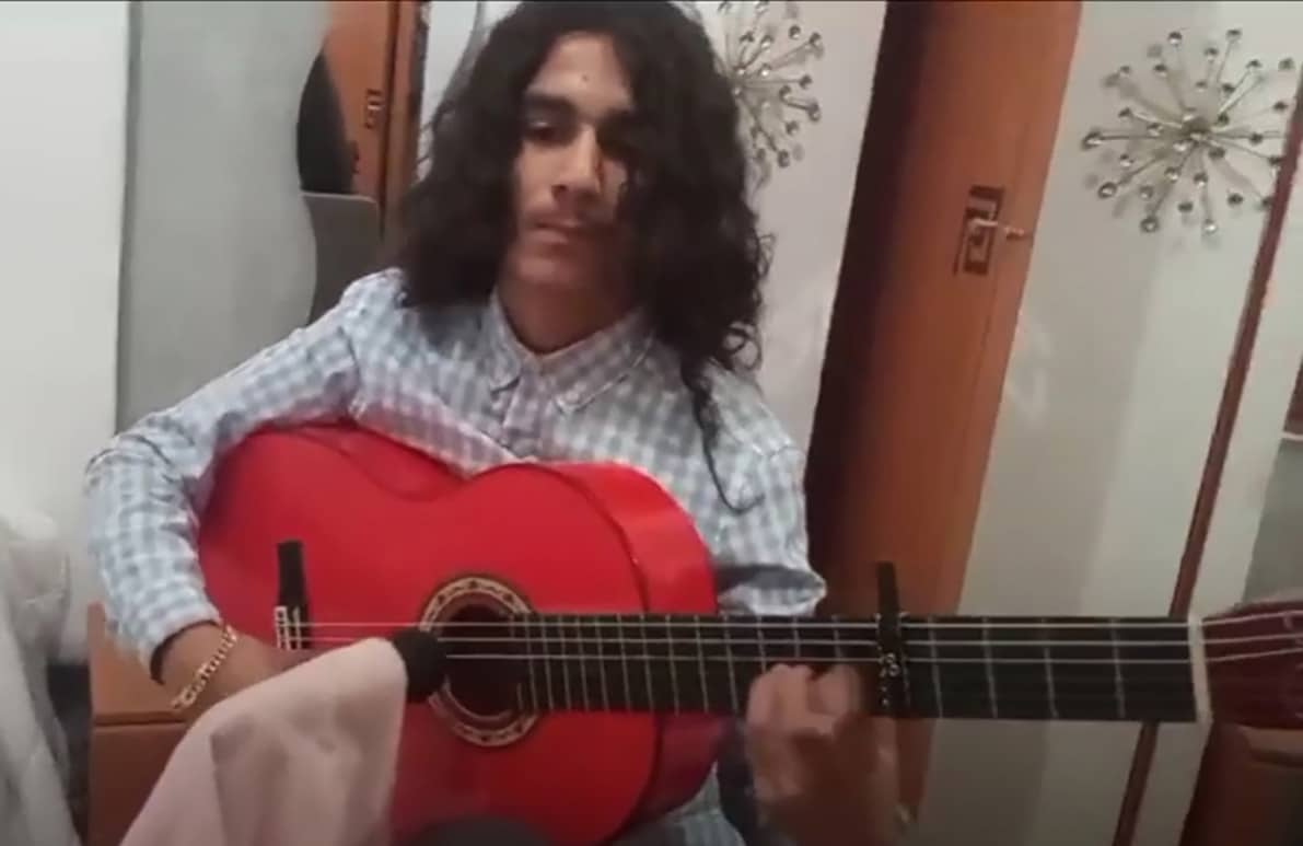 El Alumno Francisco Jiménez Cortés, Durante La Interpretación De Su Pieza. Foto: Cedida