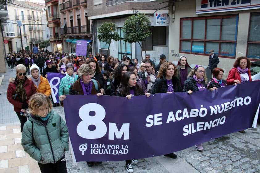 La Asociación 'loja Por La Igualdad' Volvió A Manifestarse En La Calle. Foto: C. Molina