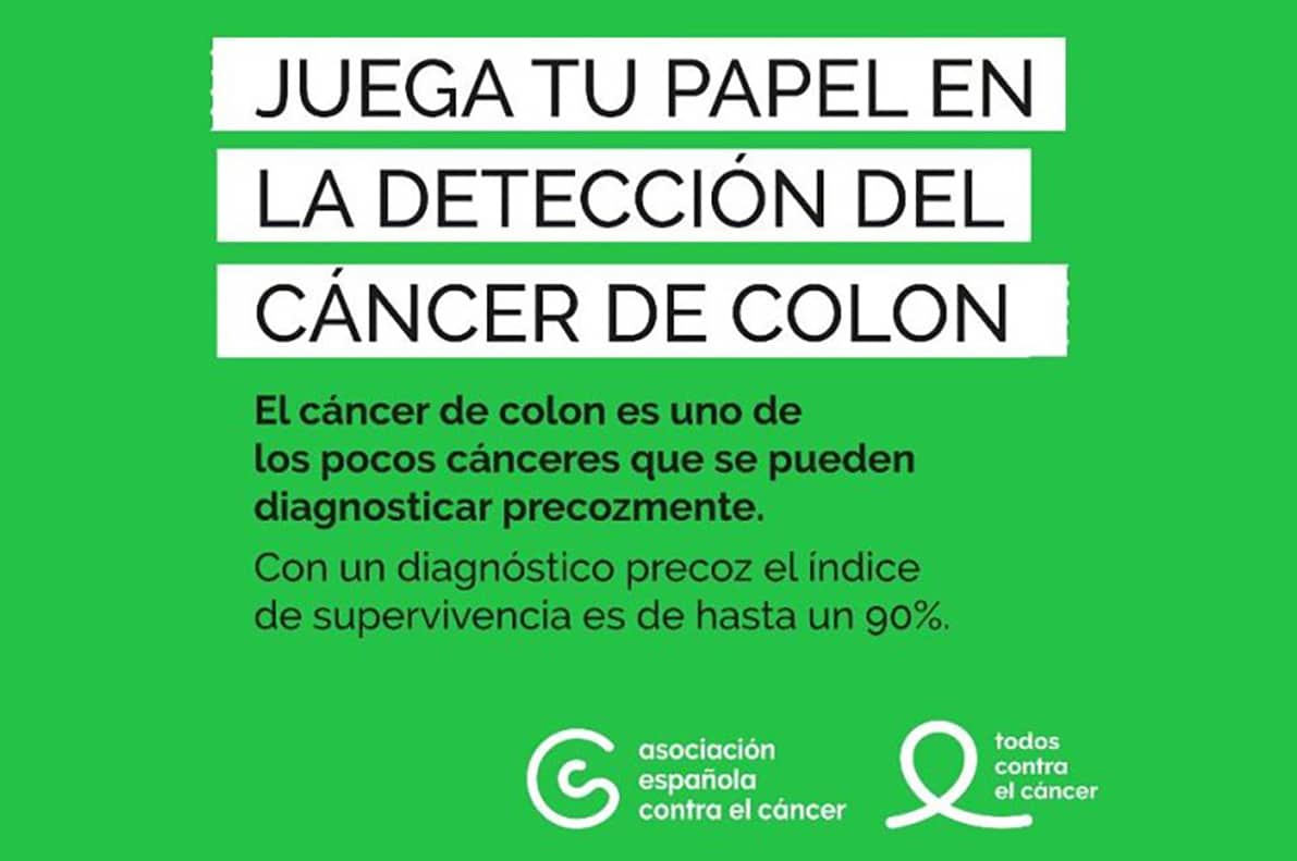 Cartel Que Anuncia La Campaña De La Aecc Contra El Cáncer De Colon. Foto: Corto