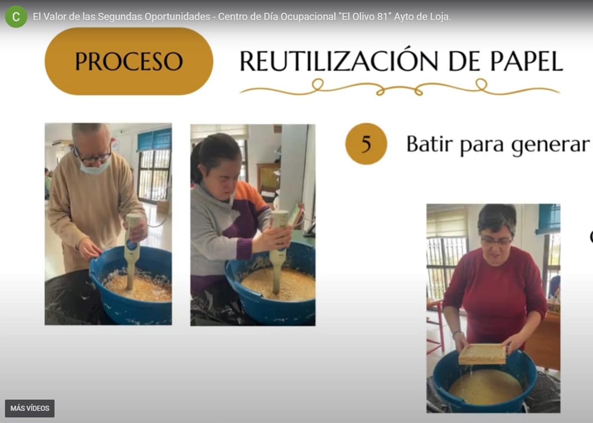 Una Imagen Del Vídeo Que Ha Presentado El Centro Ocupacional 'el Olivo 81'. Foto: Corto