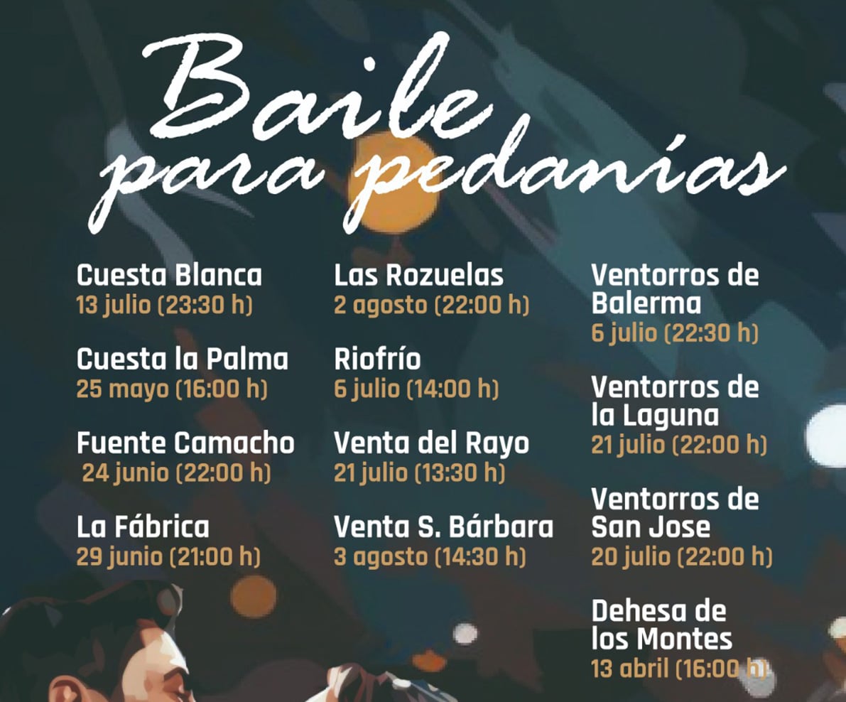 Cartelería Que Anuncia Las Fechas Del Programa De Baile En Las Pedanías. Foto: Corto