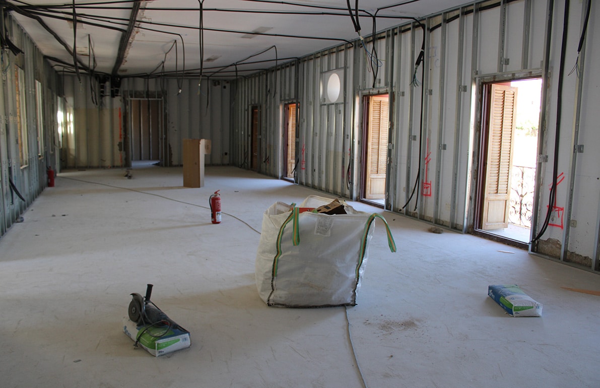 Uno De Los Espacios Interiores Del Palacio De Narváez Que Se Está Reformando. Foto: C. M.