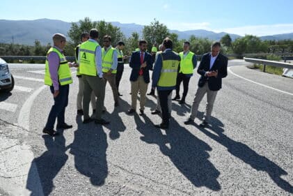Visita de la consejera de Fomento, Rocío Díaz, a la reforma integral de la A-92 en el tramo desde Loja a Moraleda de Zafayona