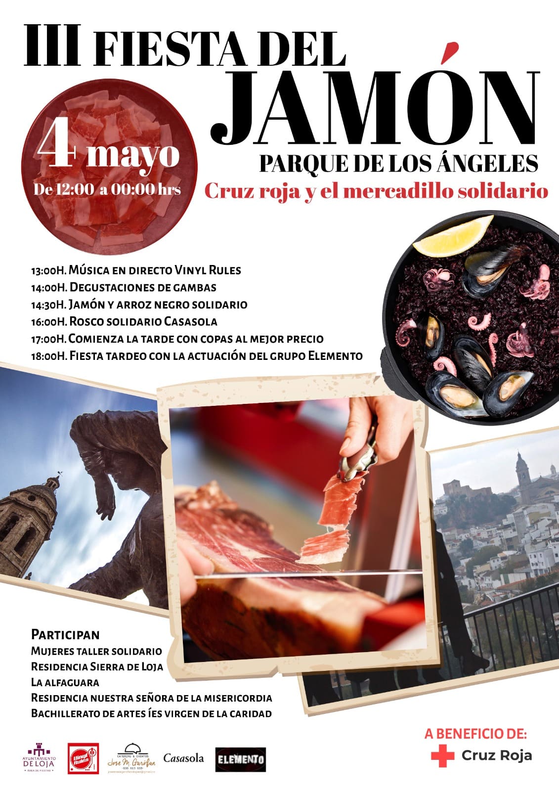 Cartel III Fiesta Del Jamón Y Mercadillo solidario