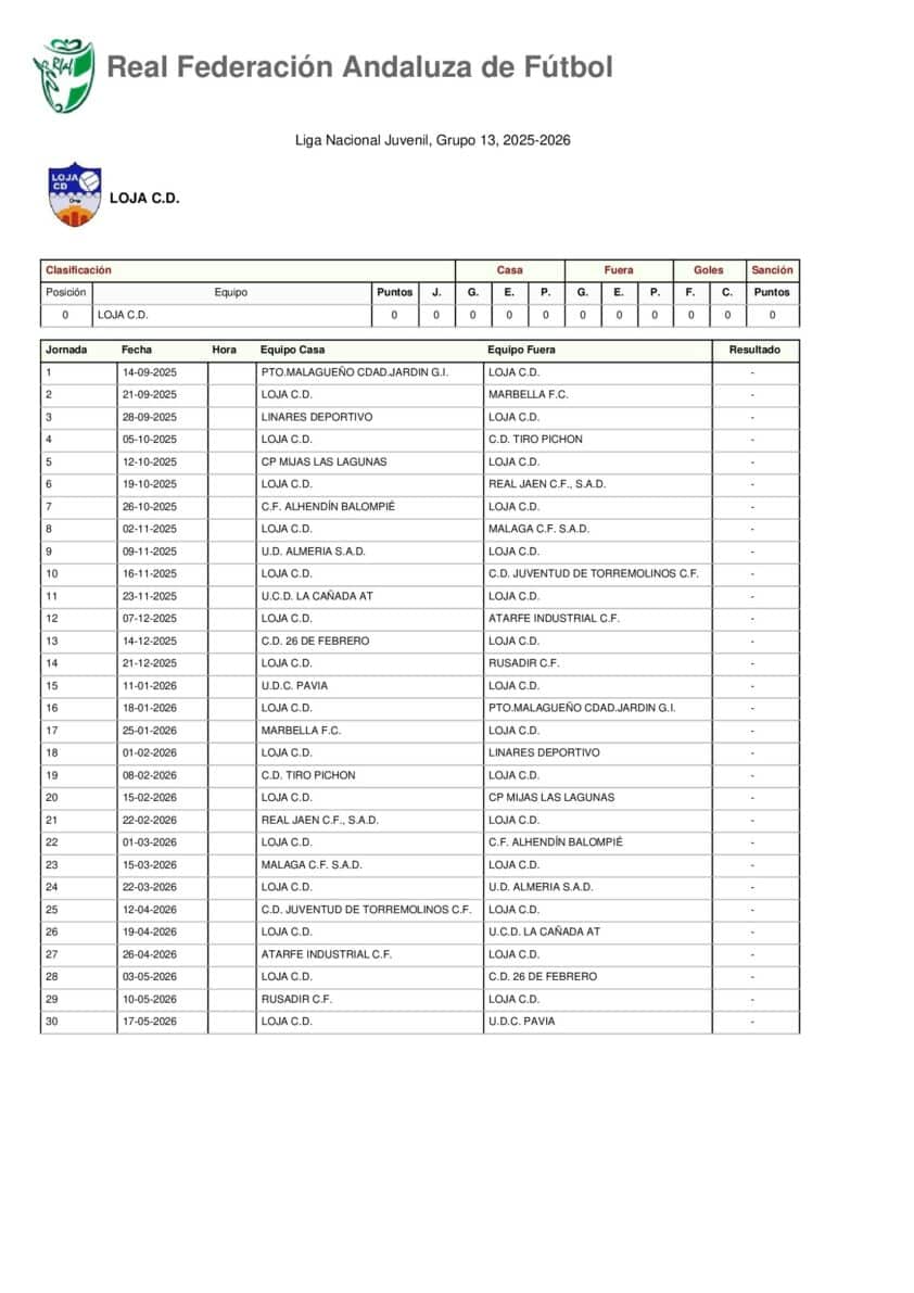Calendario Juvenil Nacional (1)
