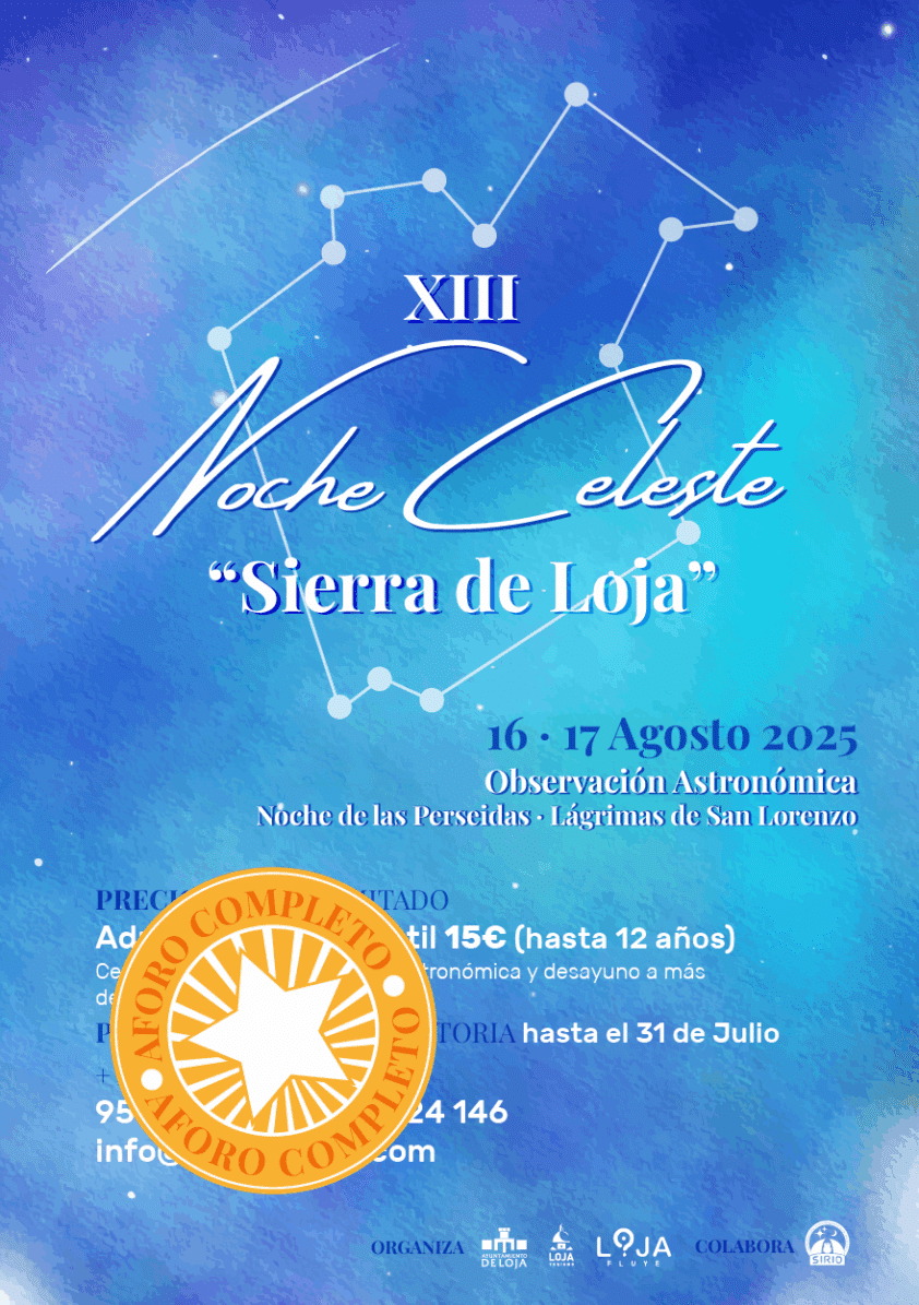 Cartel Noche Celeteste Aforo Completo