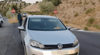Guardia Civil Vehículo Interceptado