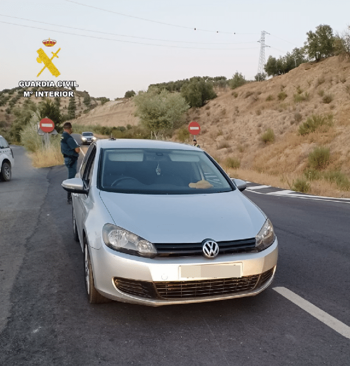 Guardia Civil Vehículo Interceptado