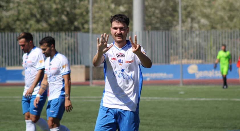 Sergio Delgado Celebra El Séptimo Gol