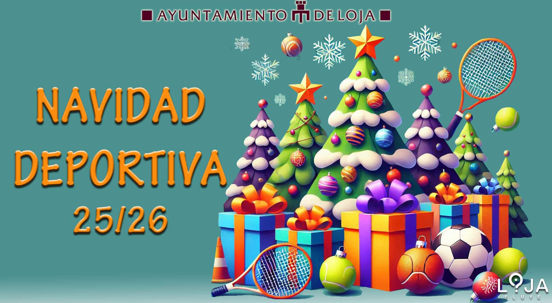 Navidad Deportiva 25 26 Cartel Pequeño
