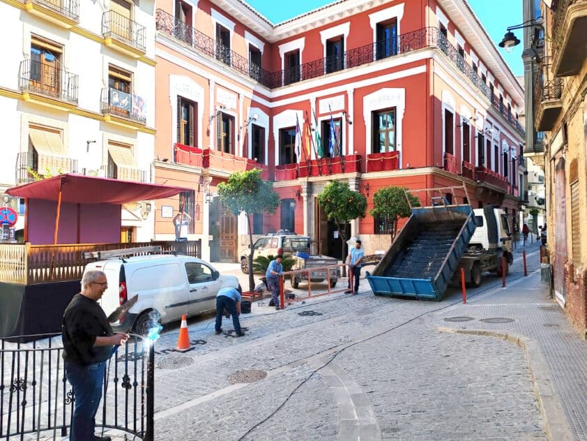 Preprarativos Tribuna 26