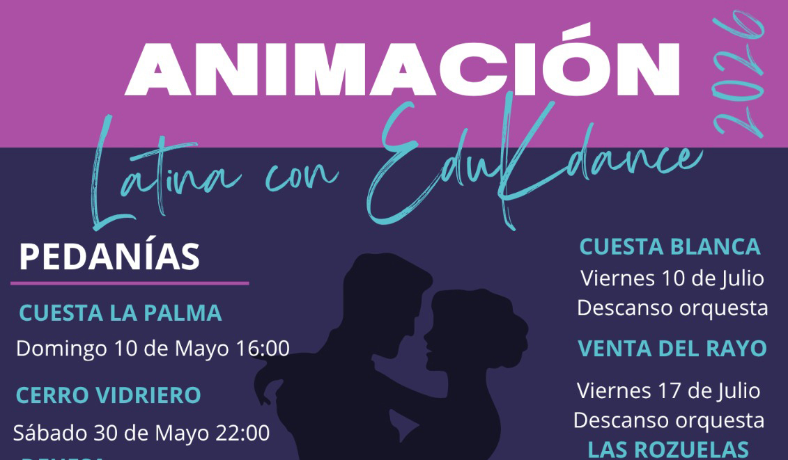 Cartel De Bailes Y Animación En La Ciudad Y Pedanía Para Digital